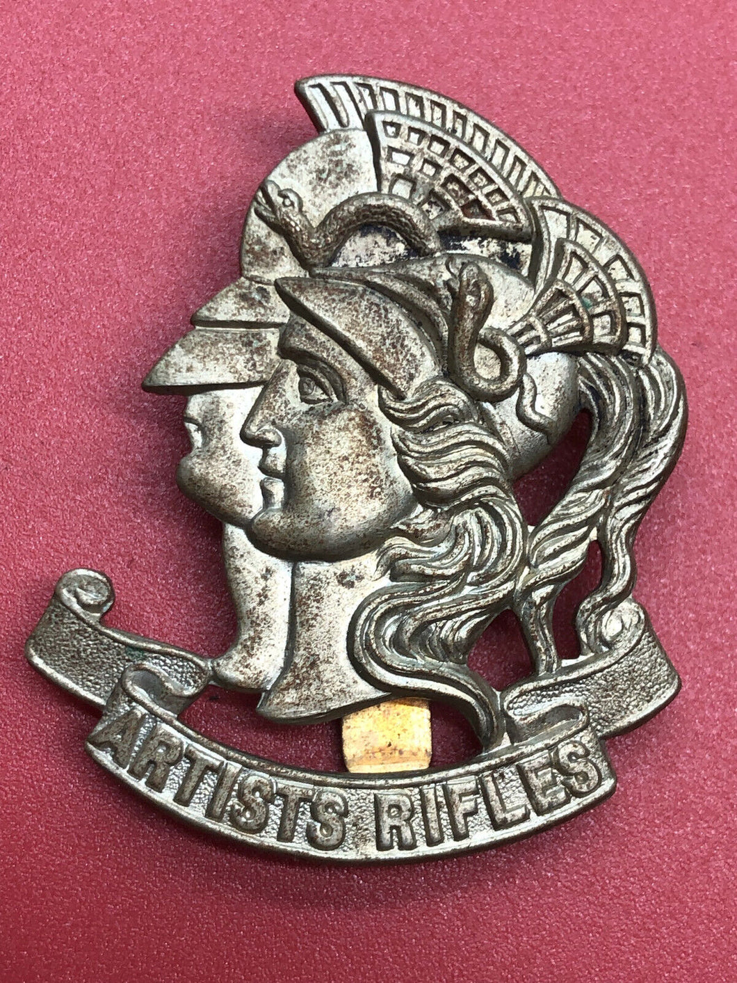 Original British Army 28th London Regiment Artists Rifles Cap Badge