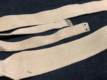 Load image into Gallery viewer, Original WW2 British Army 37 Pattern Khaki L-Straps Webbing - Wartime Dated
