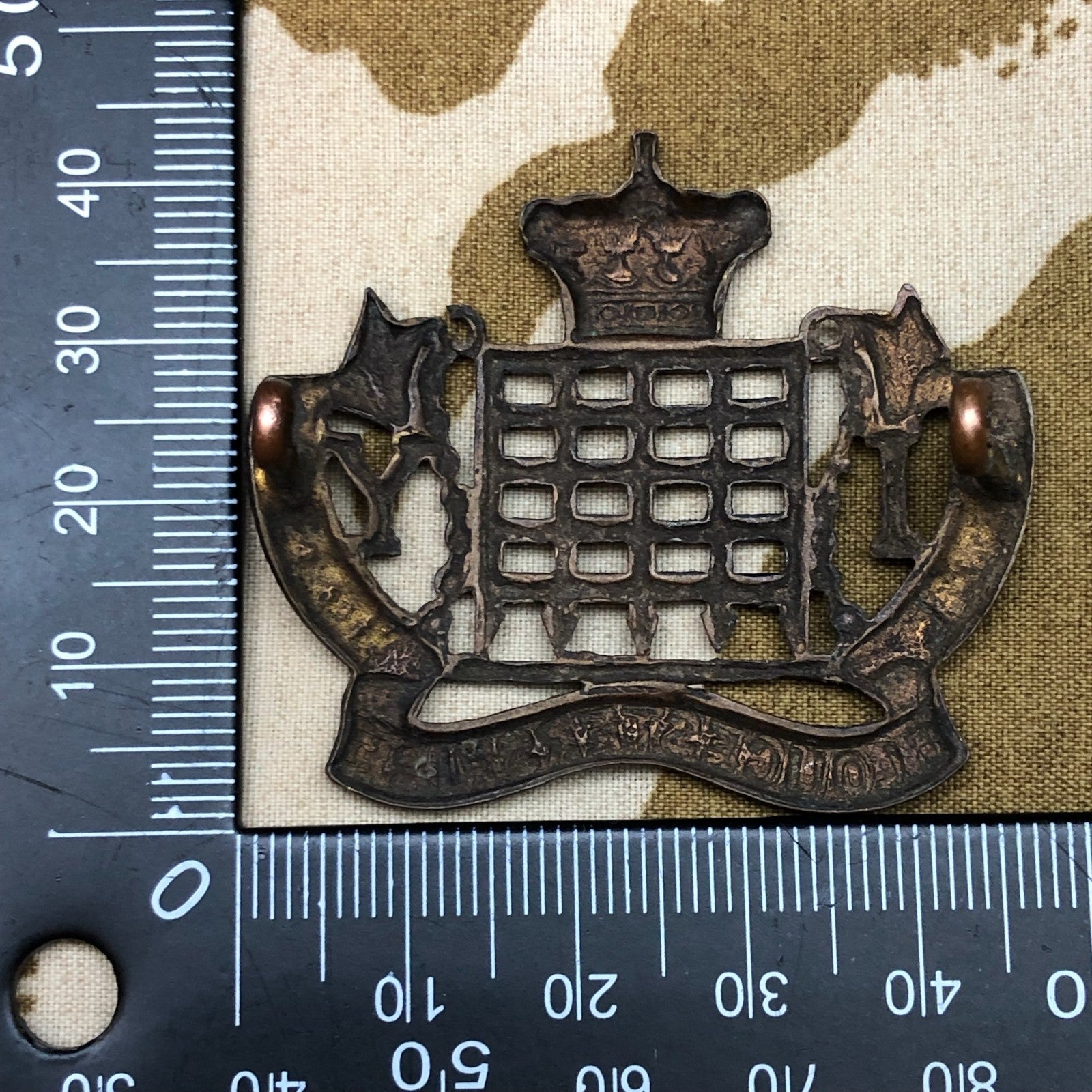 Original WW1 British Army Cap Badge - Royal Gloucestershire Hussars - The Militaria Shop
