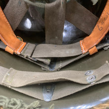 Load image into Gallery viewer, Genuine Dutch Army M53 Euroclone of US M1 Camouflaged Helmet &amp; Liner Set - The Militaria Shop

