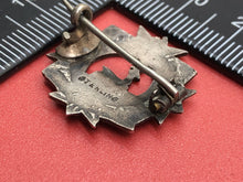 Load image into Gallery viewer, Original WW1 British Army Bedfordshire Regiment Sterling SilverSweetheart Brooch
