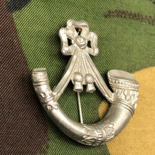 Load image into Gallery viewer, British Army Light Infantry Cap Badge / Brooch - The Militaria Shop
