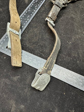 Load image into Gallery viewer, Original German Army WW2 Style Solider Equipment Leather Y Straps
