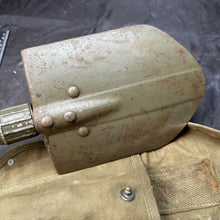 Load image into Gallery viewer, Original US Army WW2 M-1943 Entrenching Tool &amp; Cover Set - 1944 Dated
