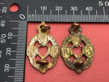 Load image into Gallery viewer, Original WW2 British Army REME Engineers Collar Badges Pair
