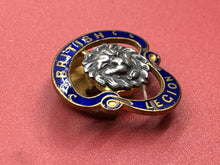 Load image into Gallery viewer, Original WW2 British Army British Legion Lapel Badge
