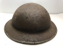 Load image into Gallery viewer, Original WW2 British Army Textured Camouflage Painted Mk2 Brodie Helmet
