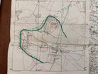 Original WW2 British Army GSGS Map of England RARE Darlington Training Documents - The Militaria Shop