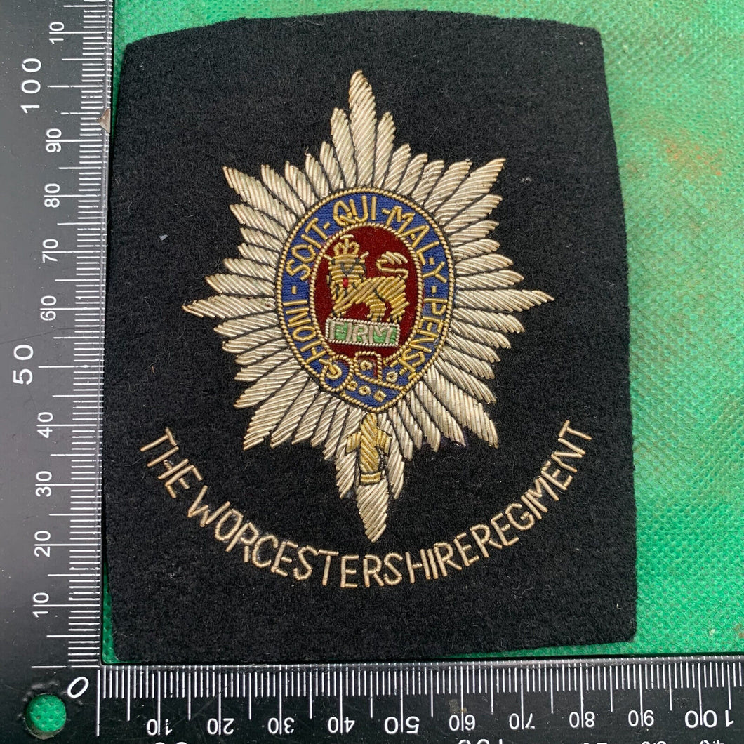 British Army Bullion Embroidered Blazer Badge - The Worcestershire Regiment