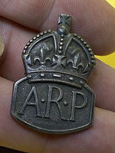 Load image into Gallery viewer, Original WW2 British Home Front Silver Hallmarked ARP Officials Badge
