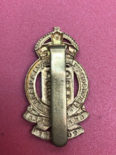 Load image into Gallery viewer, Original WW2 British Army Royal Army Ordnance Corps RAOC Kings Crown Cap Badge
