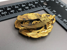 Load image into Gallery viewer, Original WW2 British Royal Navy Chief Petty Officer&#39;s Cap Badge
