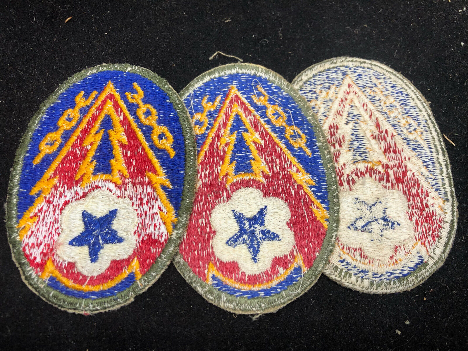 Unissued Original WW2 US Army Advanced Communications Zone ETO Cloth Badge Patch - The Militaria Shop