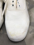 Genuine British Army Women's White Summer Shoes - WW2 Pattern - Size UK 6M - The Militaria Shop