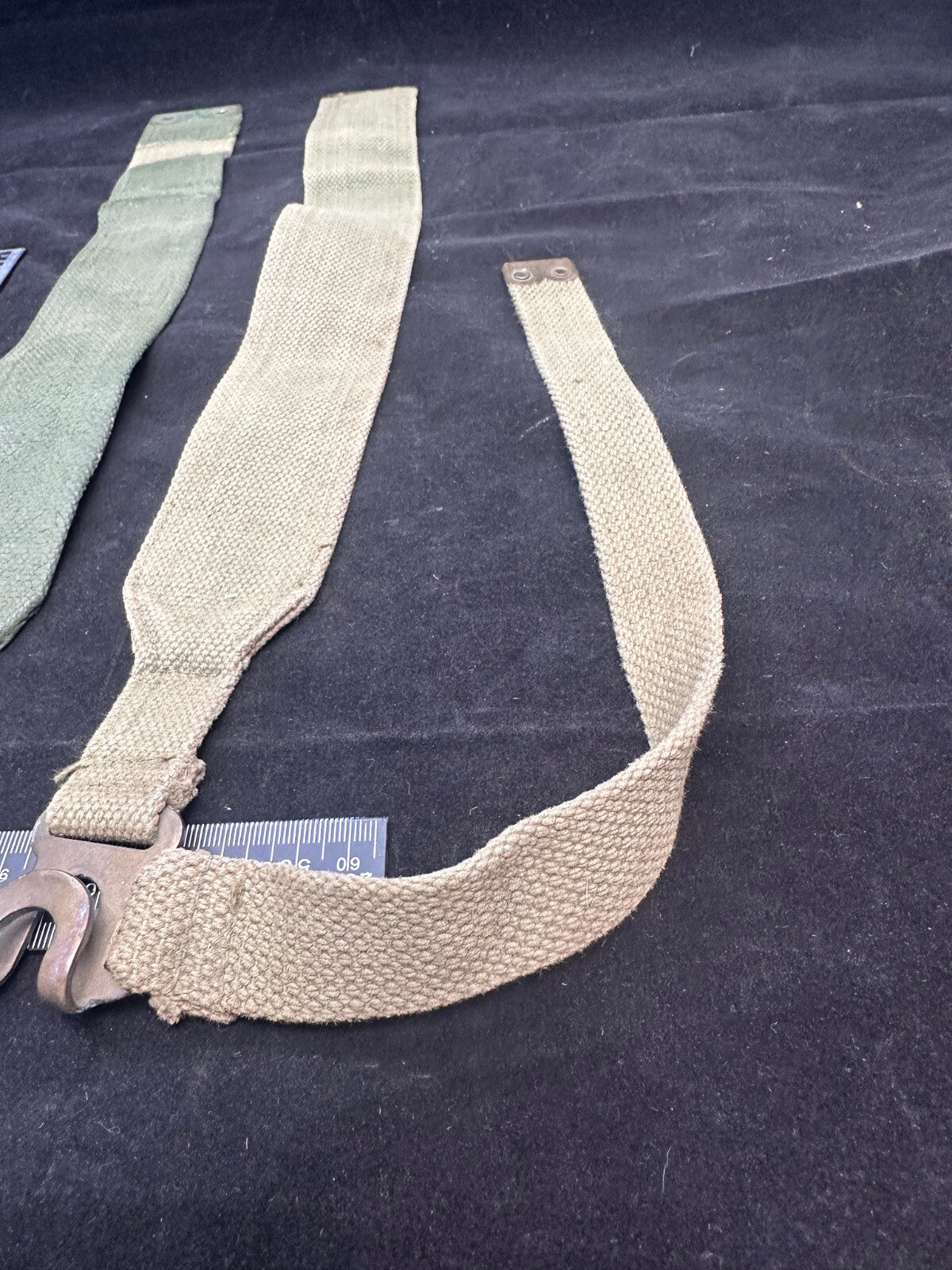 Original WW2 Dated British Army 37 Pattern L Strap Set - The Militaria Shop