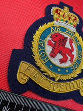 Load image into Gallery viewer, British RAF Royal Air Force Police Bullion Embroidered Blazer Badge
