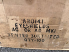 Original WW2 Dated British Army Anti-Gas Eyeshields - From Original Packaging - The Militaria Shop