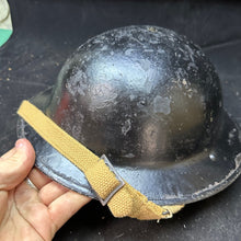 Charger l&#39;image dans la galerie, Original WW2 British Home Front Warden Helmet Complete Refitted for Reenactment
