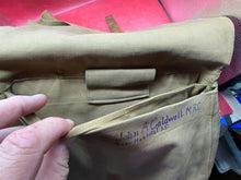 Load image into Gallery viewer, Original WW1 British Army Officer&#39;s Side Bag - Named to Famous Canadian Officer

