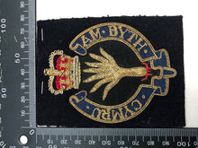 Load image into Gallery viewer, British Army Bullion Embroidered Blazer Badge - Welsh Guards
