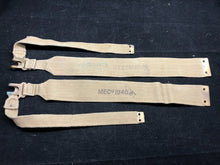 Load image into Gallery viewer, Original WW2 British Army 37 Pattern Khaki L-Straps Webbing - Wartime Dated 1940
