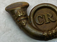 Load image into Gallery viewer, Original British Army VICTORIAN CR Carlow Rangers Cap Badge
