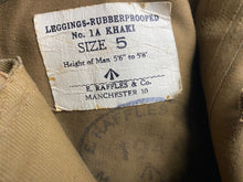 Charger l&#39;image dans la galerie, Original WW2 British Army Despatch Rider&#39;s Waterproof Trousers Superb Condition
