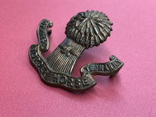 Load image into Gallery viewer, Original WW1 British Army Lothian and Berwickshire Imperial Yeomanry Cap Badge
