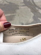 Genuine British Army Women's White Summer Shoes - WW2 Pattern - Size UK 3 S - The Militaria Shop