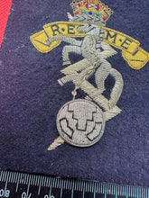 Load image into Gallery viewer, British Army Bullion Embroidered Blazer Badge - REME Engineers - Kings Crown
