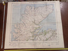 Original WW2 British Army RAF Navy Base Map of Scotland North - The Militaria Shop