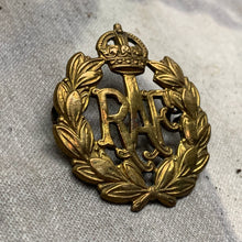 Load image into Gallery viewer, Original WW2 British Royal Air Force RAF Cap Badge
