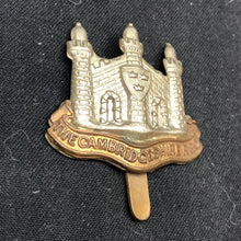Load image into Gallery viewer, Original WW2 British Army Cap Badge - Cambridgeshire Regiment - The Militaria Shop
