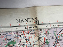 Load image into Gallery viewer, Original WW2 British Army / RAF Map - Nantes - France
