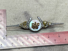 Load image into Gallery viewer, Original British Royal Air Force King&#39;s Crown RAF Sweetheart Brooch with Jewels
