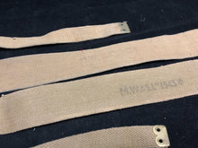 Load image into Gallery viewer, Original WW2 British Army 37 Pattern Khaki L-Straps Webbing - Wartime Dated
