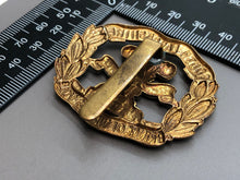 Load image into Gallery viewer, Original WW2 British Army South Lancashire Prince of Wales&#39;s Volunteer Cap Badge
