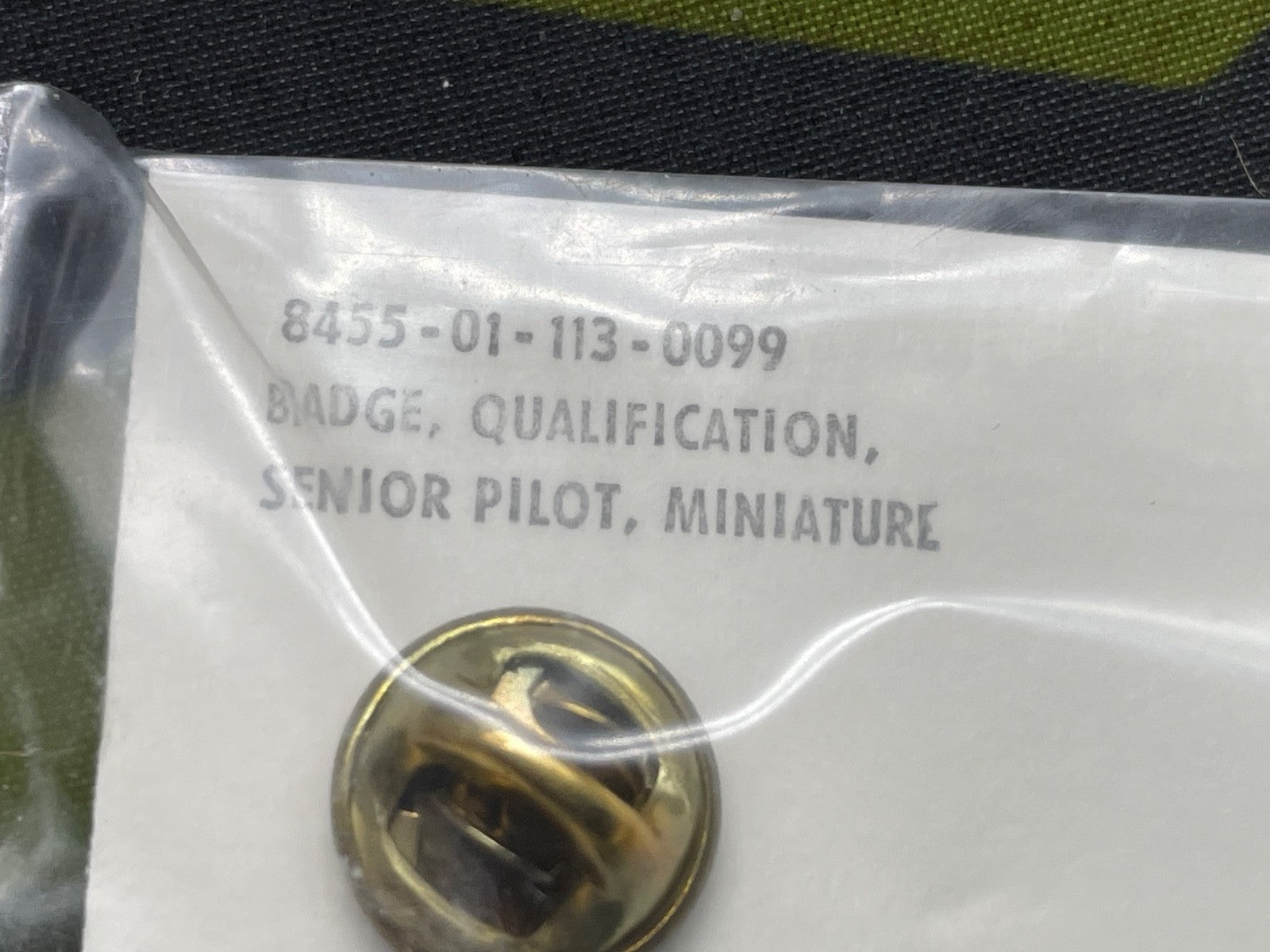 Original US Air Force Senior Pilot Dress Uniform Wing Badge - Unissued in Packet - The Militaria Shop