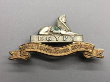 Load image into Gallery viewer, Original British Army WW2 Royal Lincolnshire Regiment Cap Badge
