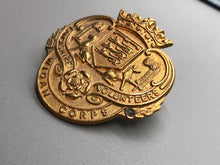 Load image into Gallery viewer, Original WW1 British Army Lancashire Volunteers Wigan Corps Cap Badge
