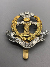 Load image into Gallery viewer, Original WW2 British Army Middlesex Regiment Cap Badge
