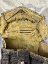 Charger l&#39;image dans la galerie, Original WW2 Canadian Army 37 Pattern Bren Pouch - WW2 Dated - Used Condition
