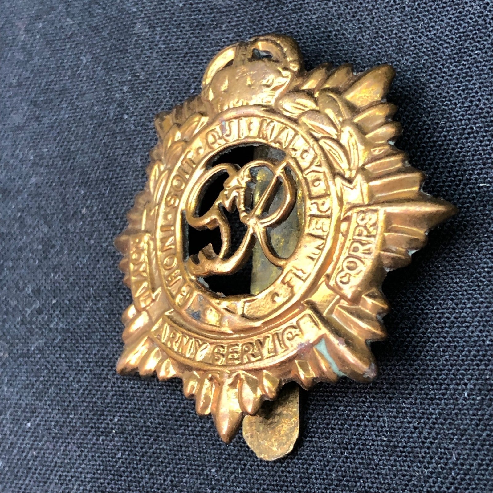 Original British Army Cap Badge - Royal Army Service Corps - The Militaria Shop
