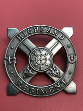 Load image into Gallery viewer, Original WW2 British Army The Highland Regiment Cap Badge
