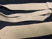 Load image into Gallery viewer, Original WW2 British Army 37 Pattern Khaki L-Straps Webbing - Wartime Dated
