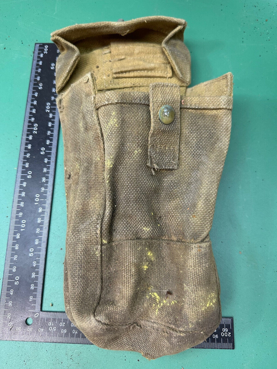 Original WW2 Canadian Army 37 Pattern Bren Pouch - WW2 Dated - Used Condition