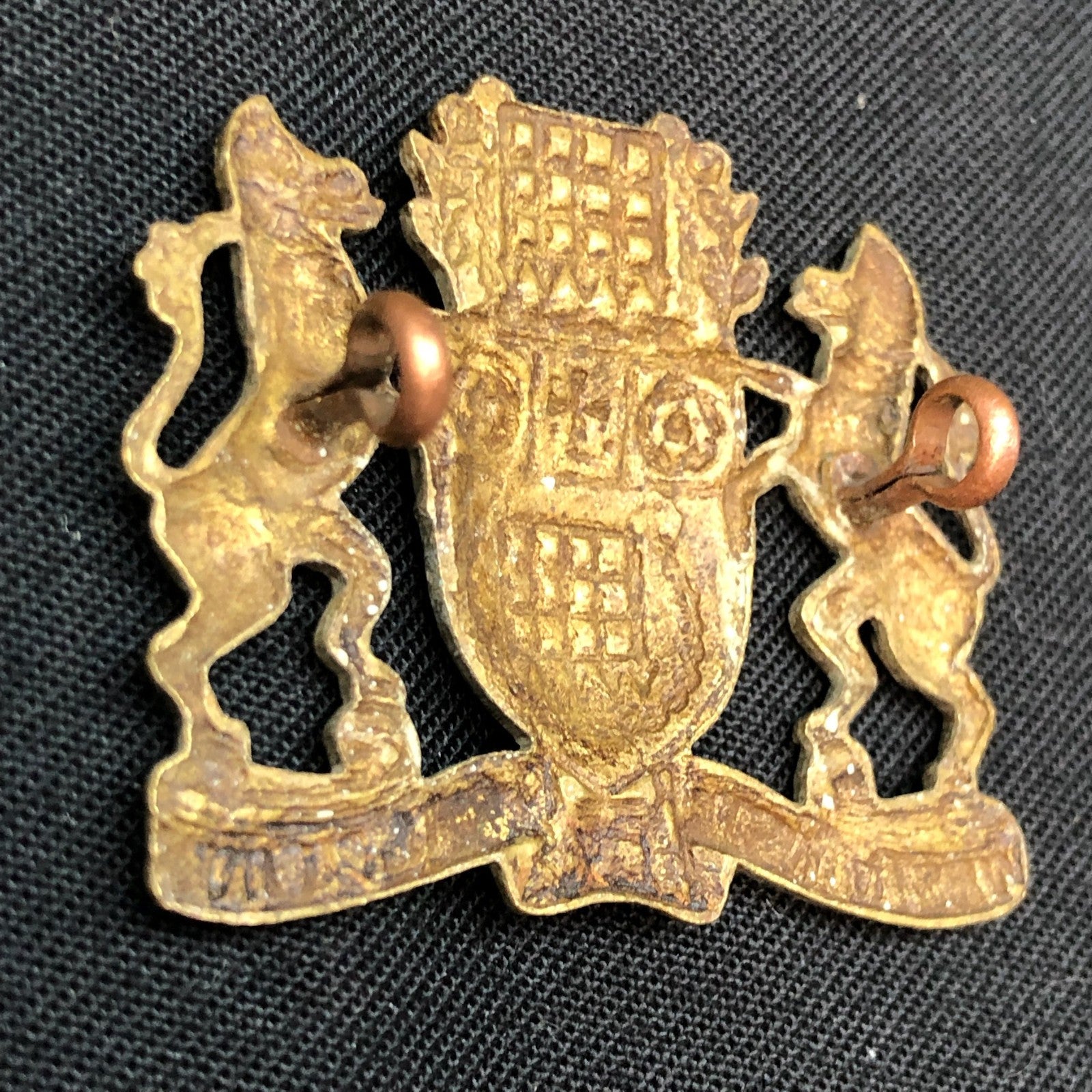 Original WW1 British Army Regimental Cap Badge - Westminster Dragoons T.Y - The Militaria Shop