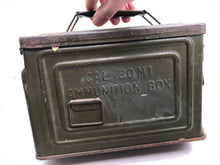 Charger l&#39;image dans la galerie, Original WW2 US Army .30 Cal Ammo Box Tin (Empty) - Untouched Example
