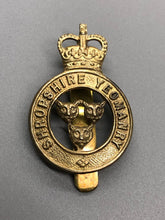 Load image into Gallery viewer, Genuine British Army Shropshire Yeomanry Cap Badge
