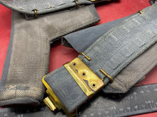 Load image into Gallery viewer, Original WW2 British Royal Air Force RAF Holster Belt and Ammo Pouch 1942 Dated
